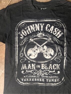 Johnny Cash “Man in Black" Graphic Tee - Black